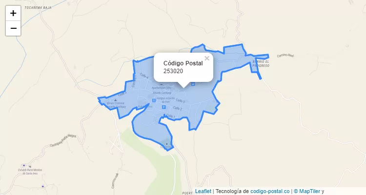 Código Postal 253020 en Colombia