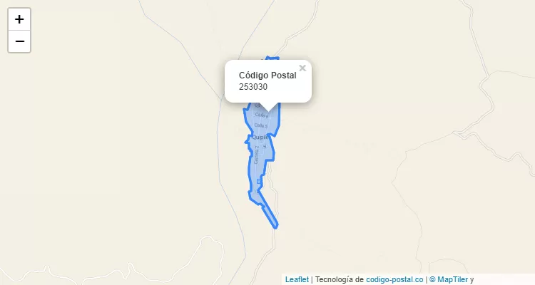 Código Postal 253030 en Colombia