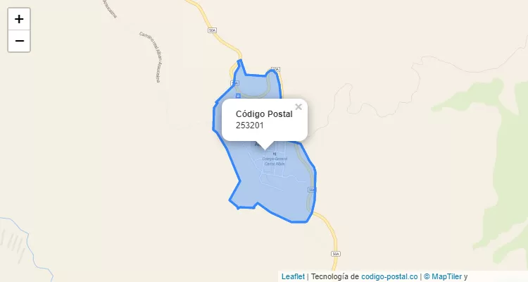 Código Postal 253201 en Colombia