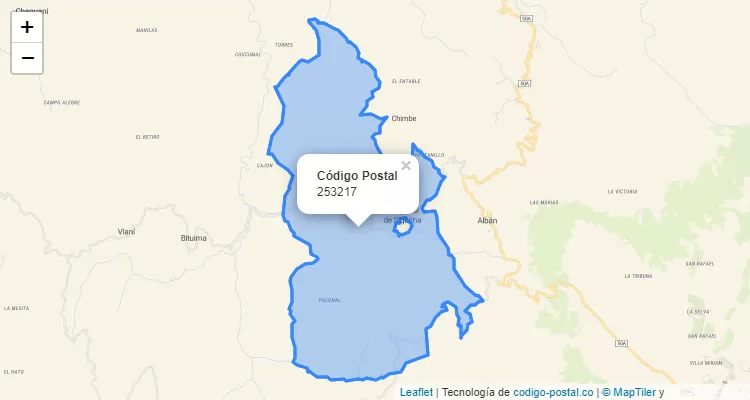 Código Postal Vereda Resguardo, Guayabal de Síquima