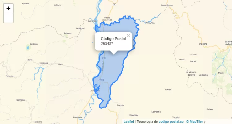 Código Postal Vereda Cambras, Puerto Salgar