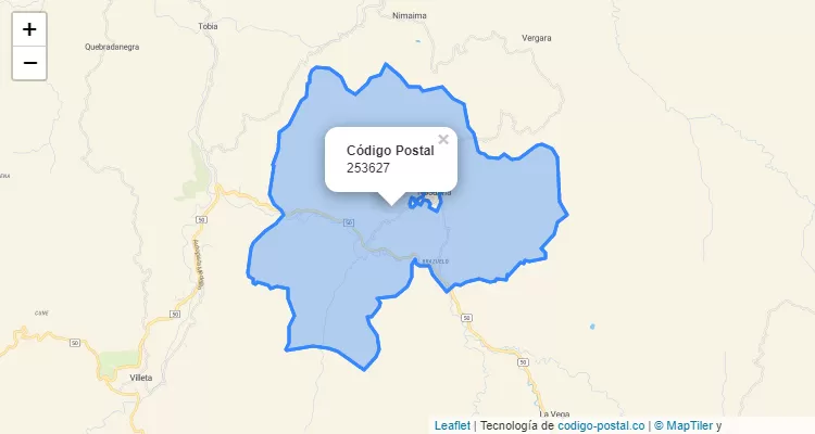 Código Postal Vereda Alto De Pajas, Nocaima