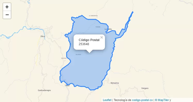 Código Postal Vereda La Fria, La Peña