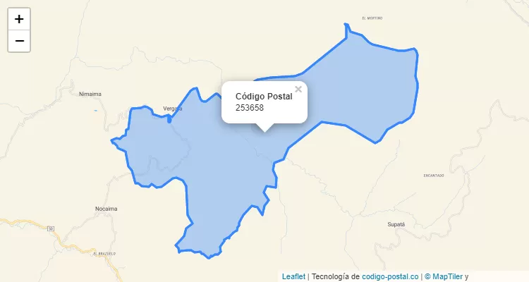 ZIP Code Neighborhood Cachipay, Vergara