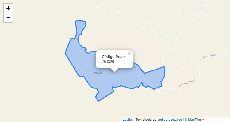 ZIP Code Neighborhood Castaño, Topaipí