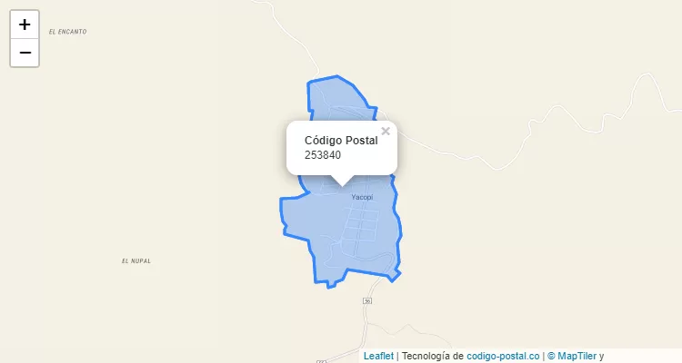 Código Postal 253840 en Colombia
