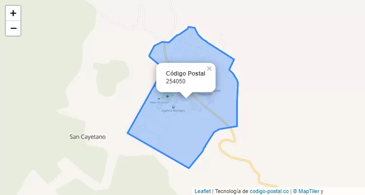 Código Postal 254050 en Colombia