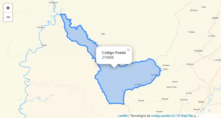 Código Postal 274058 en Colombia