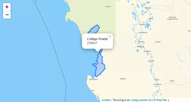 Código Postal Vereda Piñita, Bahía Solano