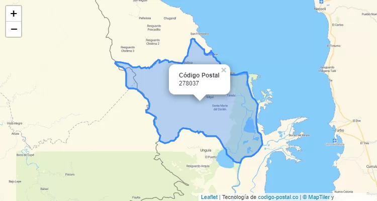 Código Postal 278037 en Colombia