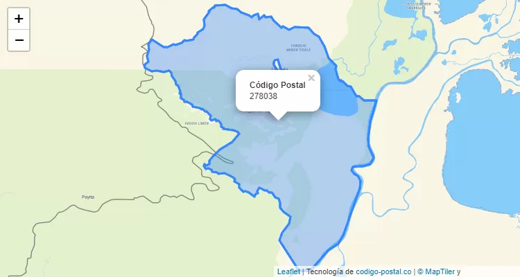 Código Postal 278038 en Colombia