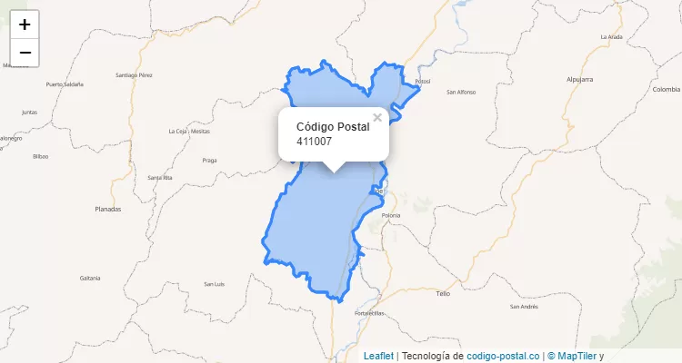 ZIP Code Neighborhood El Cusco, Aipe