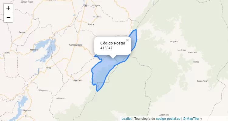 Código Postal 413047 en Colombia
