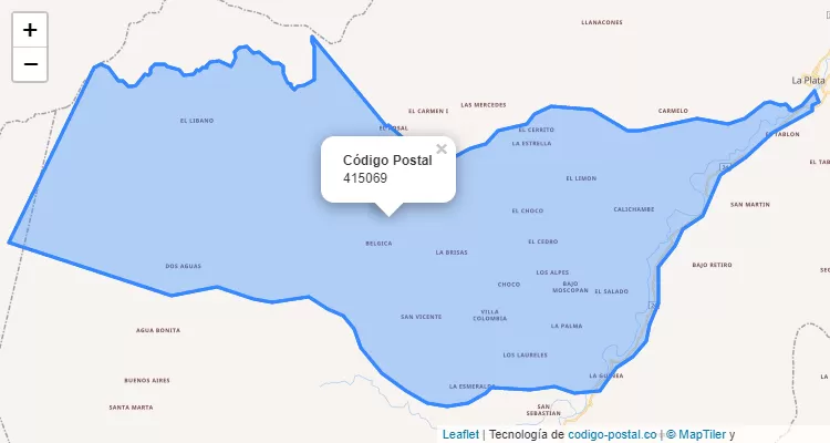 Código Postal Vereda Los Alpes, La Plata