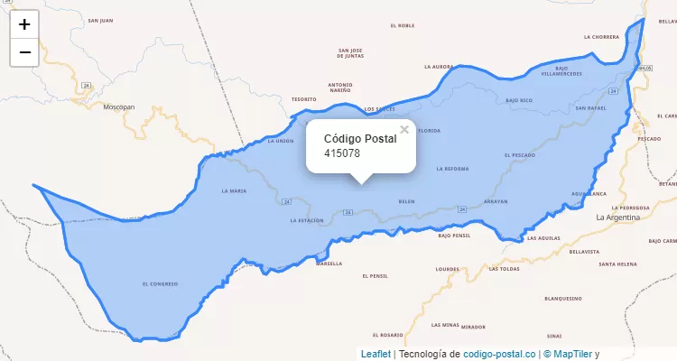 ZIP Code Neighborhood Cachipay, La Plata
