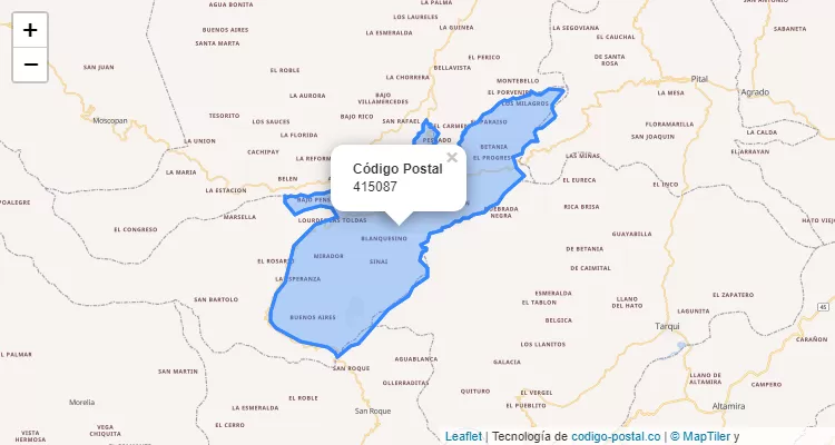 Código Postal Vereda La Esperanza, La Argentina