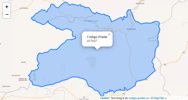 Código Postal Vereda El Vegon, Pitalito