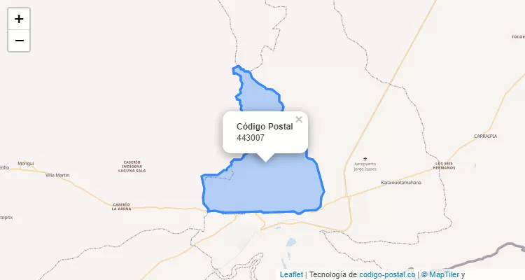 443007 ZIP Code in Colombia