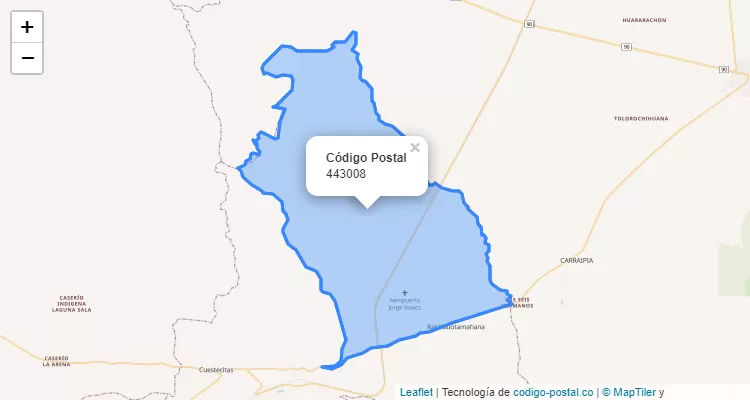 Código Postal 443008 en Colombia