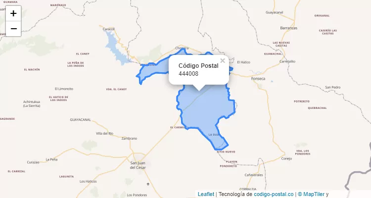 444008 ZIP Code in Colombia