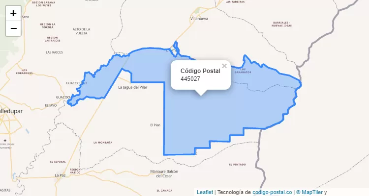 Código Postal Vereda Culebrera, Urumita