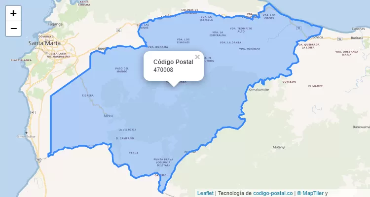Código Postal 470008 en Colombia