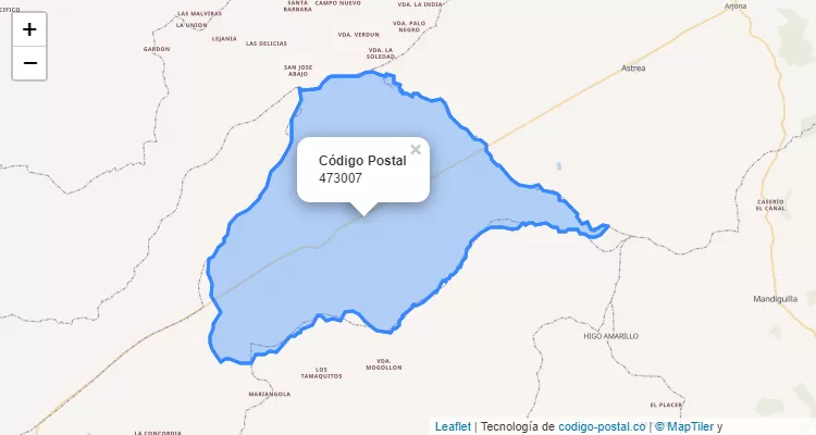 Código Postal 473007 en Colombia