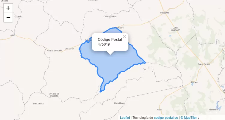 475019 ZIP Code in Colombia