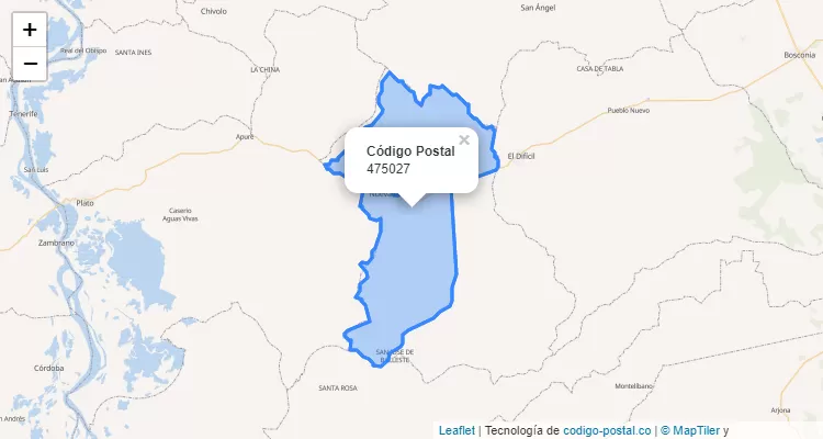 Código Postal 475027 en Colombia