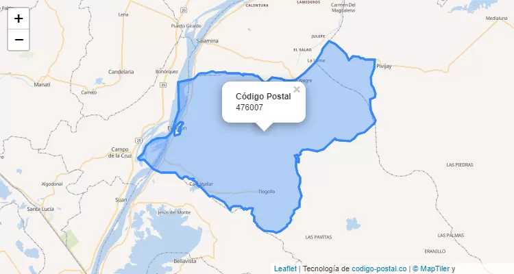 Código Postal 476007 en Colombia