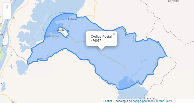 Código Postal 476037 en Colombia