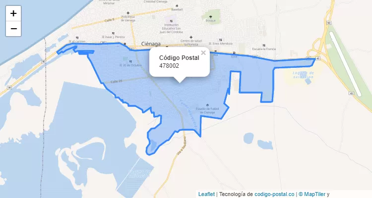 ZIP Code Locality Divino Niño, Ciénaga