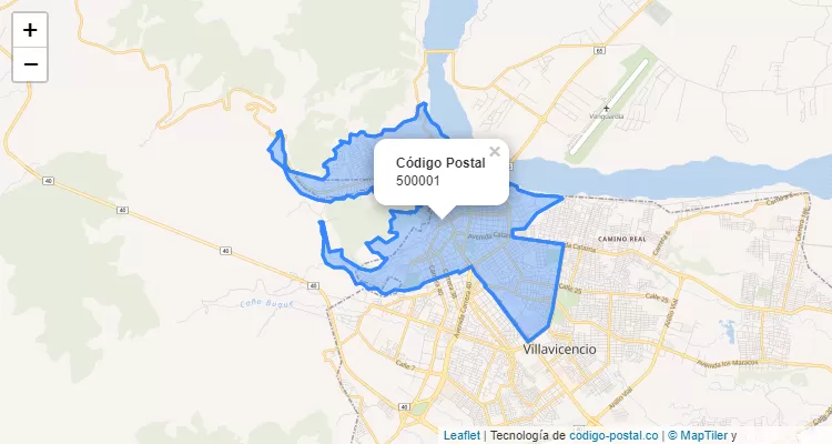 Código Postal 500001 en Colombia