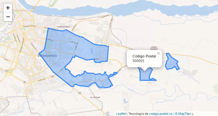 Código Postal 500003 en Colombia
