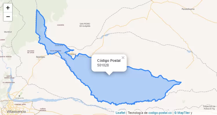 ZIP Code Neighborhood Arenal, Cumaral