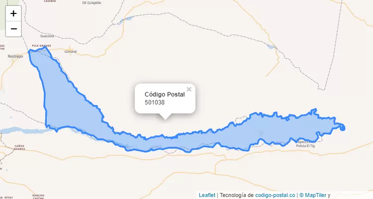 Código Postal 501038 en Colombia