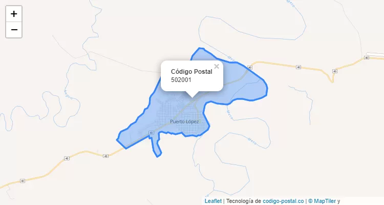 Código Postal 502001 en Colombia