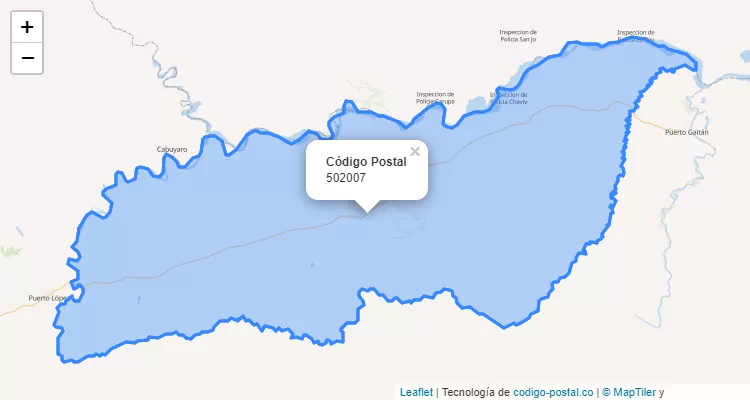 ZIP Code Neighborhood La Poyata, Puerto López