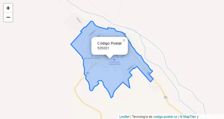 Código Postal 505001 en Colombia