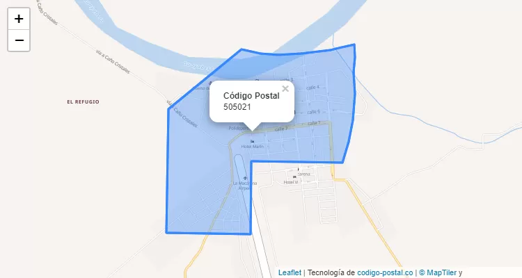 Código Postal 505021 en Colombia