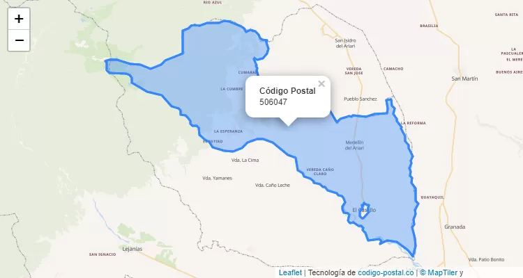 ZIP Code Neighborhood Pueblo Sanchez, El Castillo