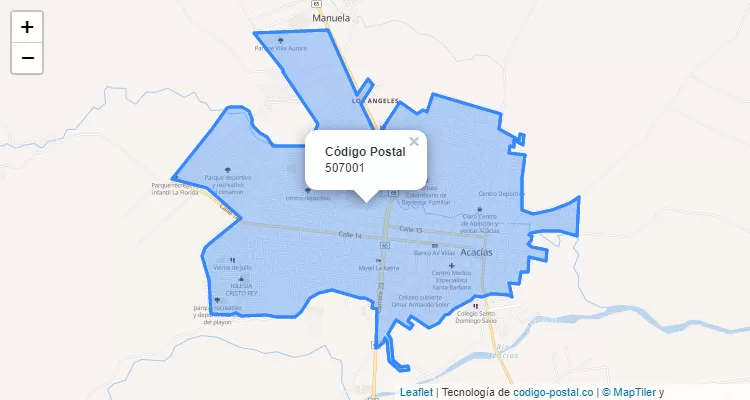 ZIP Code Neighborhood Las Blancas, Acacias