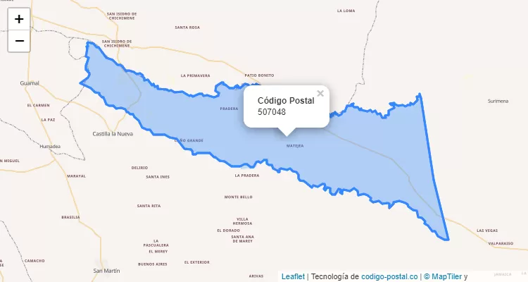 Código Postal Vereda Patagonia, Castilla la Nueva