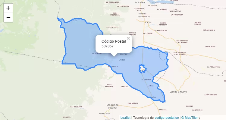ZIP Code Neighborhood El Recreo, Guamal