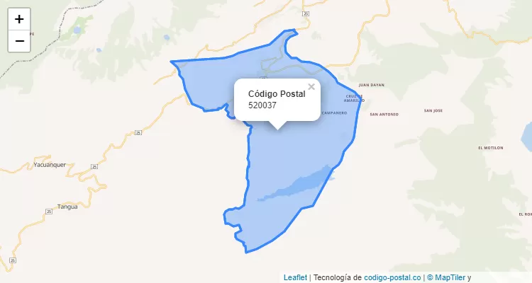 ZIP Code Neighborhood San Luis Bajo, Pasto