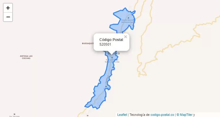 Código Postal 520501 en Colombia