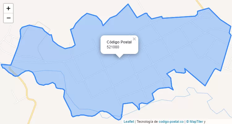 Código Postal 521080 en Colombia