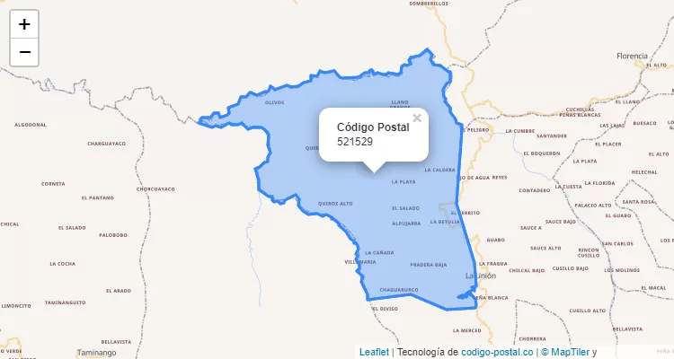 521529 ZIP Code in Colombia