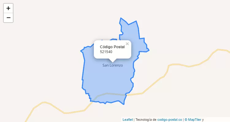 Código Postal 521540 en Colombia