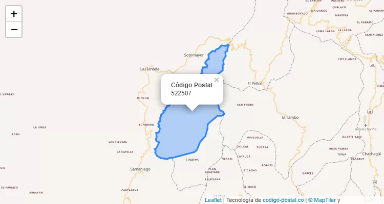 Código Postal 522507 en Colombia